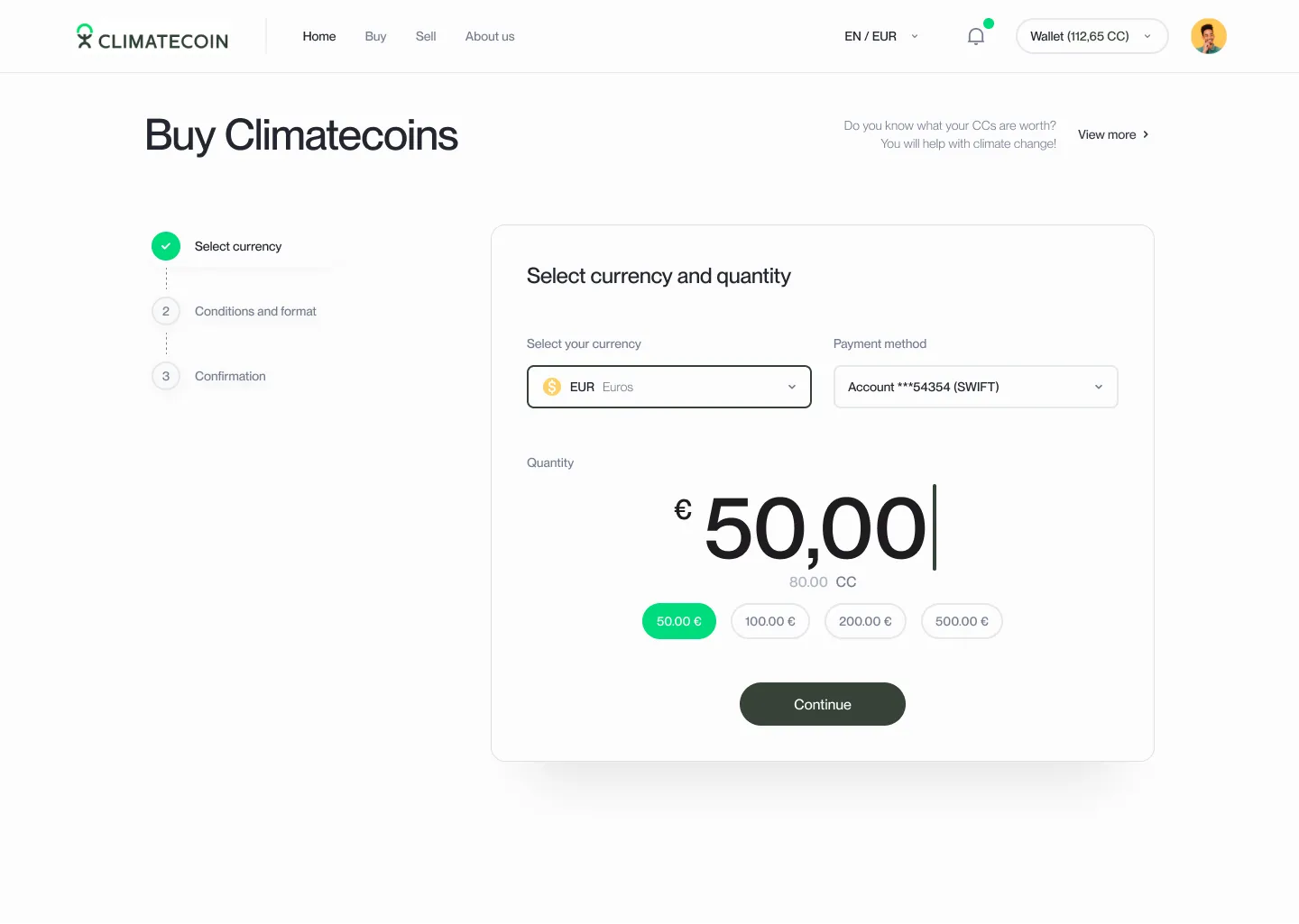 Climatecoin screenshot 2