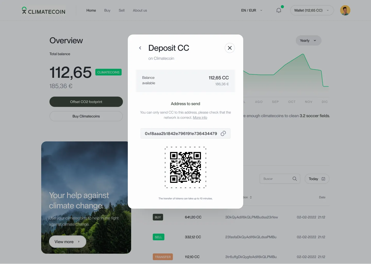 Climatecoin screenshot 4